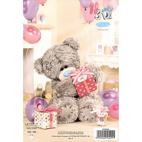3D Holographic 18th Me to You Bear Birthday Card Extra Image 2